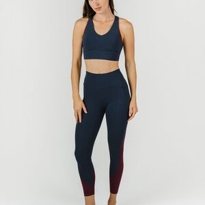 Zyia Active Navy 2-Tone Pocket Confluence Legging